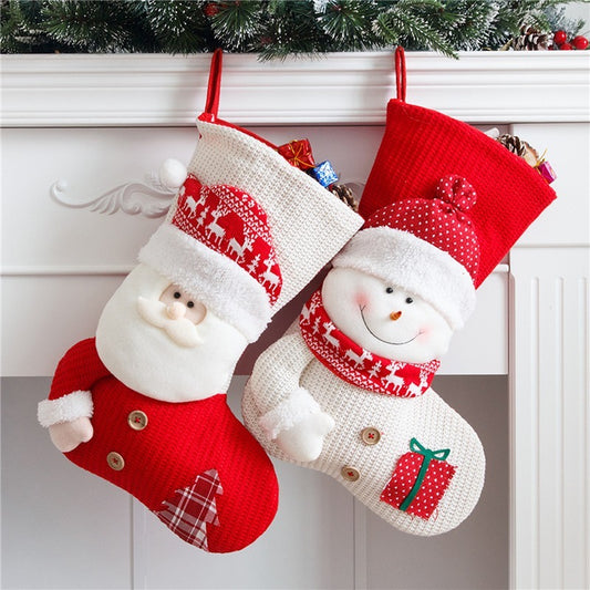 Santa’s Classic Knit Christmas Stocking