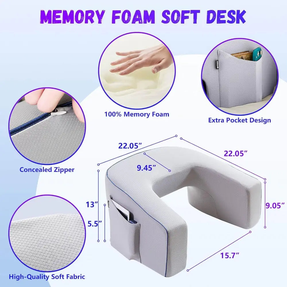 Multi Purpose Memory Foam Lap Desk with Arm Rests